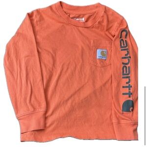Carhartt Kids Orange Long Sleeve Tee